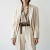 Generated with Kive.ai - need photo to sell those belts_ frame from the neck to the tighs. minimalist outfit in earth colours_ but no green_ made of luxury fabrics like wool silk_ outfits more for spring summer than autumn winter. whit (16).png